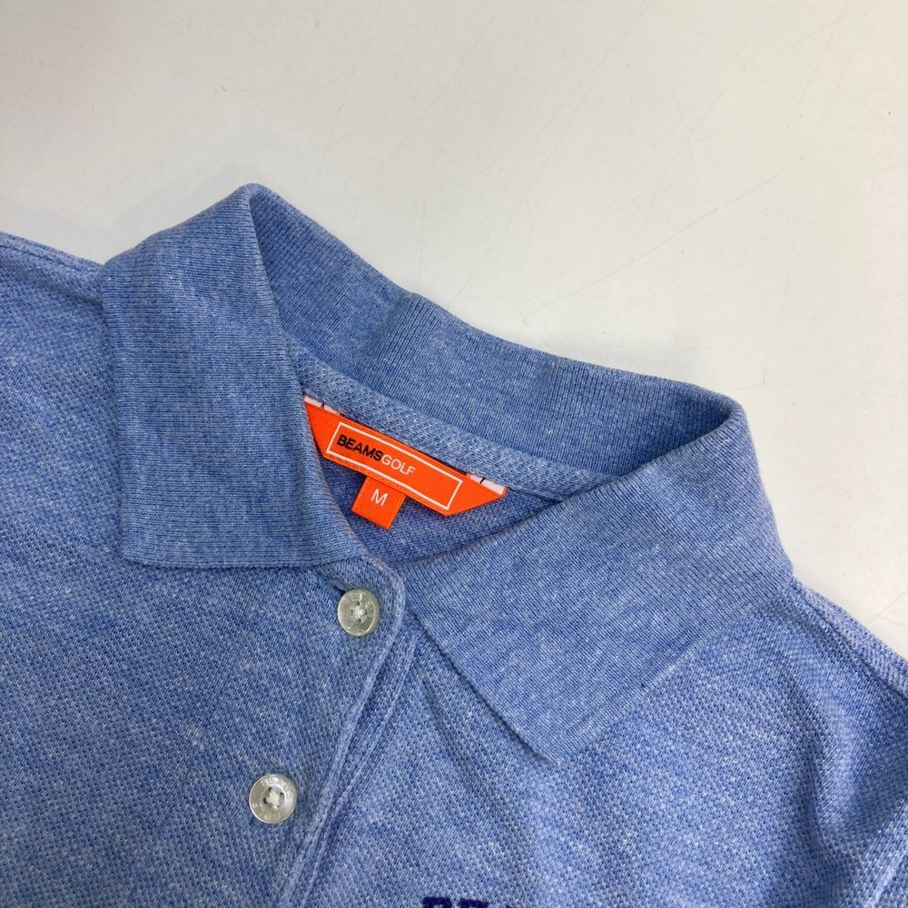 サイズ：M BEAMS GOLF ビームスゴルフ 半袖ポロシャツ ブルー系