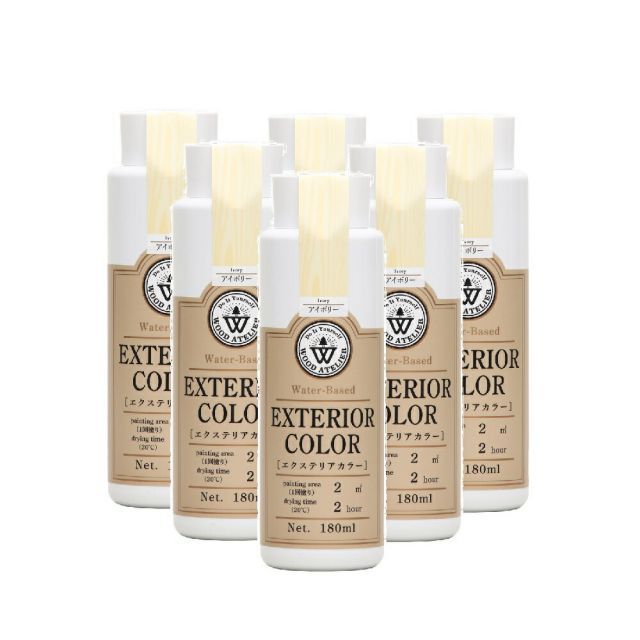 和信ペイント エクステリアカラー ＥＣ−０２ アイボリー 180ml ６缶セット