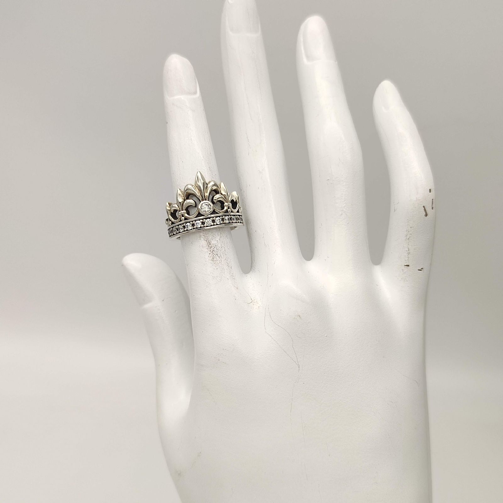 【美品】ジャスティンデイビス クラウン リング シルバー925 9号 美品】Justin Davis ジャスティンデイビス JD サブリナリング
