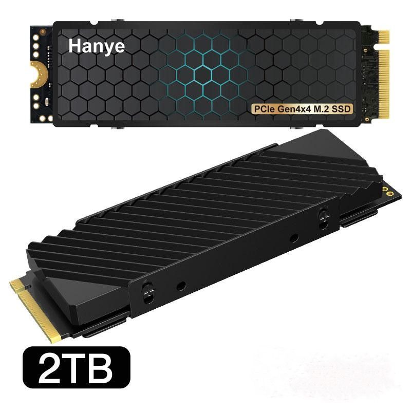 Hanye SSD 1TB PCIe Gen4x4 M.2 NVMe 2280 ヒートシンク搭載 PS5動作