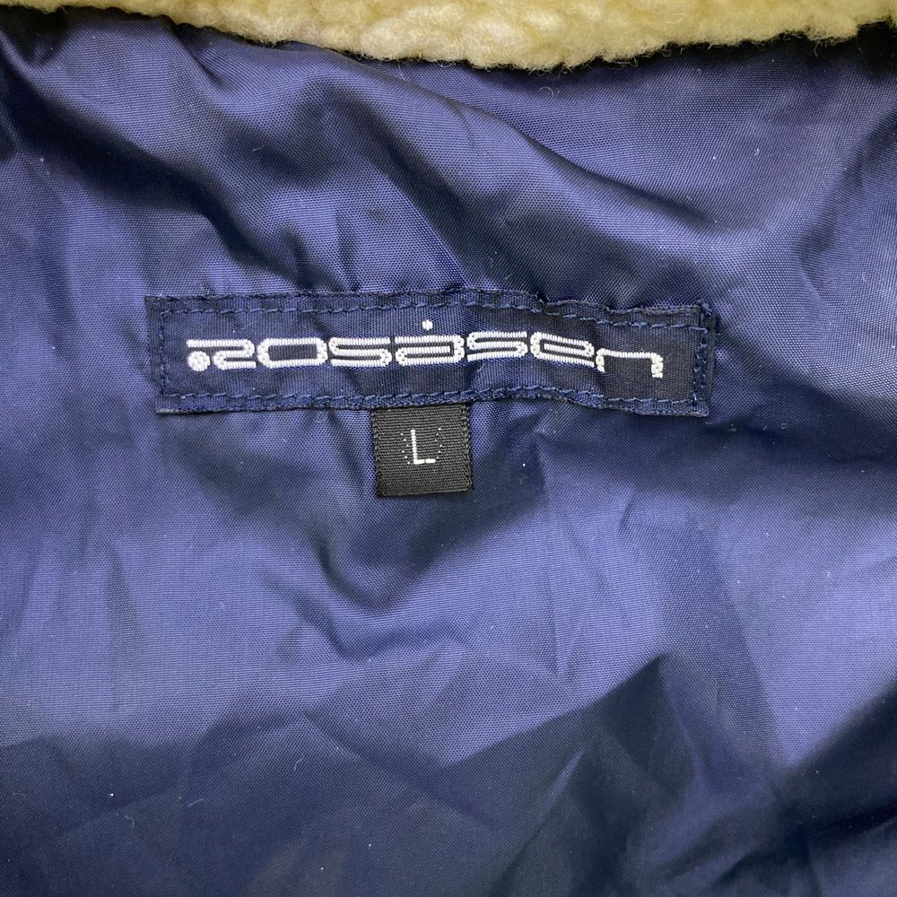 サイズ L ROSASEN ロサーセン 2WAY裏地付ボアジップベスト ホワイト系 240101486680 ゴルフウェア レディース ストスト WHITEMONARCHHOTEL_COM