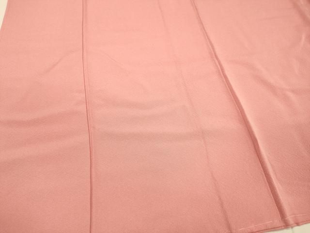 平和屋着物□上質な色無地 紅梅色 正絹 逸品 DAAQ4754cd