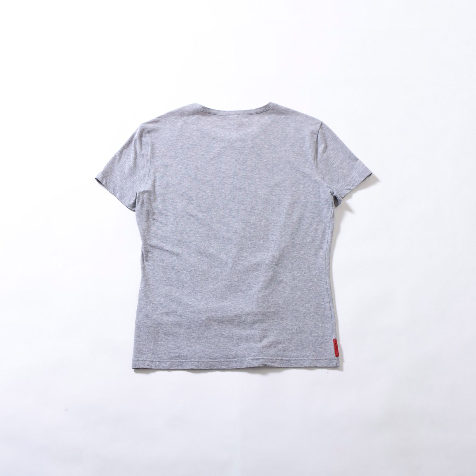 PRADA スポーツ　グレー コットン Tシャツ プラダ PRADA SPORT クルーネック Tシャツ ショートスリーブ