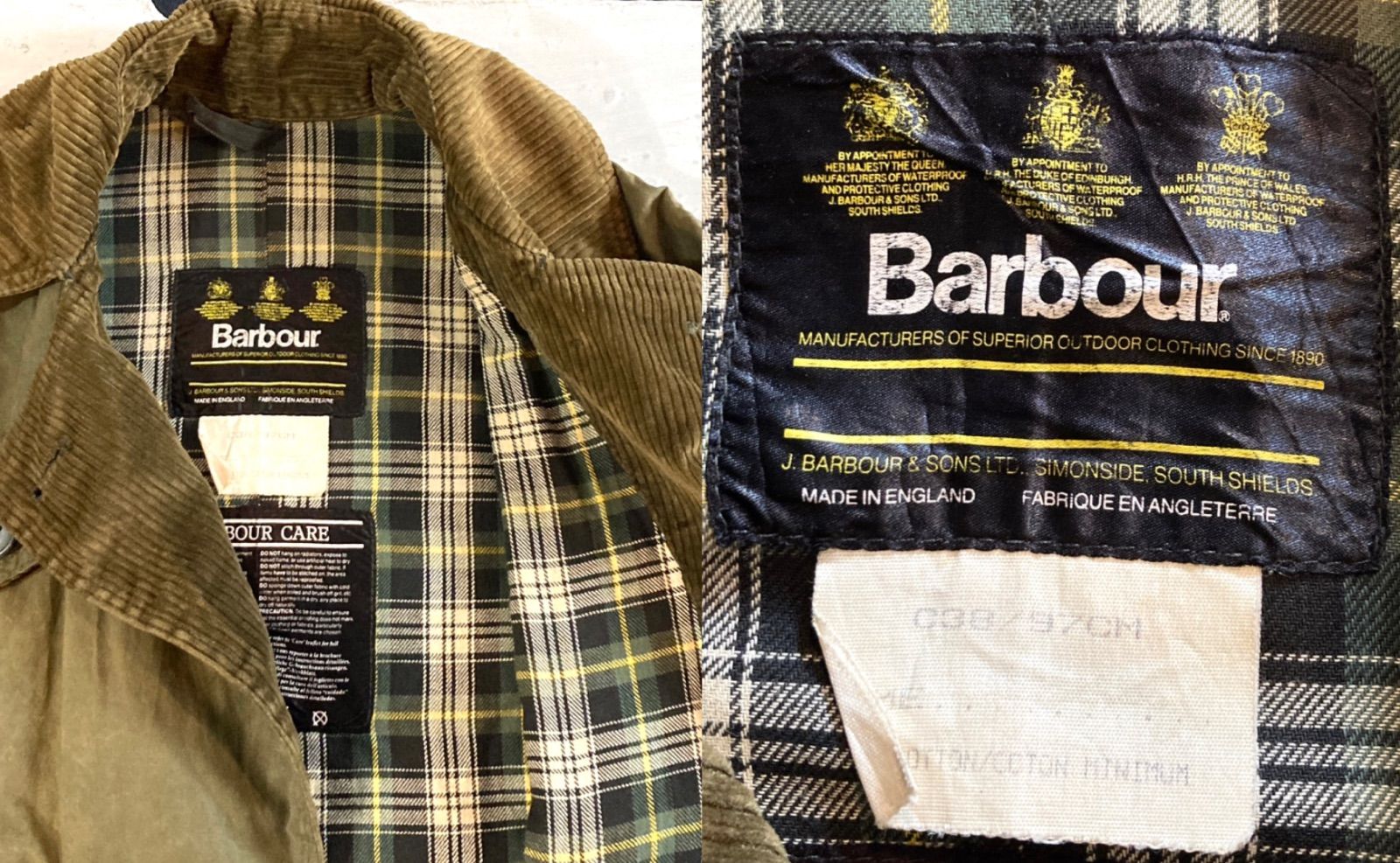 美品　イングランド製　British Outdoors ドンキーコート　メルトン　クルミボタン 美品Barbourビデイル イングランド製34｜ブリティッシュメイド