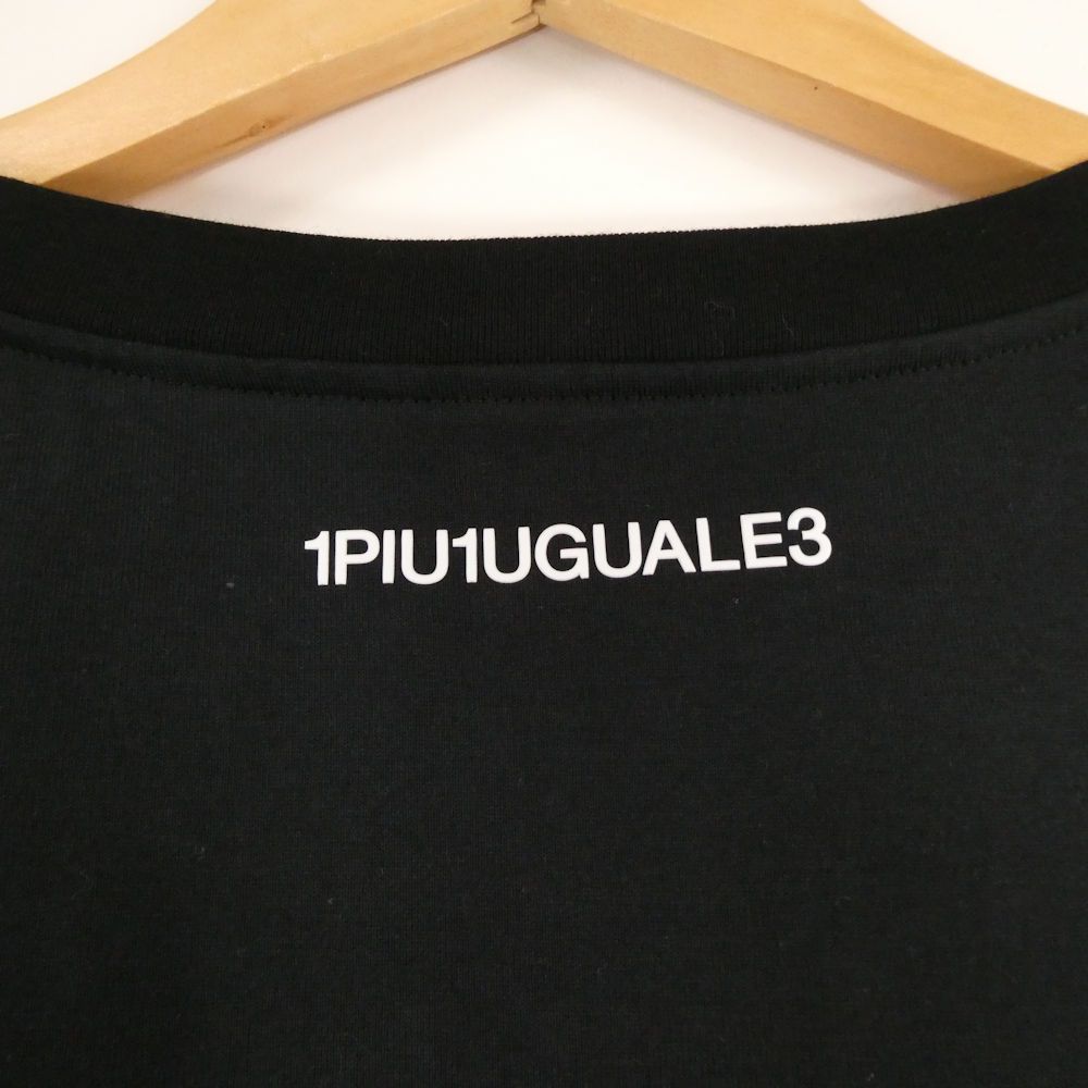 美品 1PIU1UGUALE3 ウノピュウノウグァーレトレ MRT305 クルーネック トップス VI XL コットン100％ 半袖 Tシャツ ラインストーン メンズ HM747A83 美品 1PIU1UGUALE3 ウノピュウノウグァーレトレ MRT305 クルー
