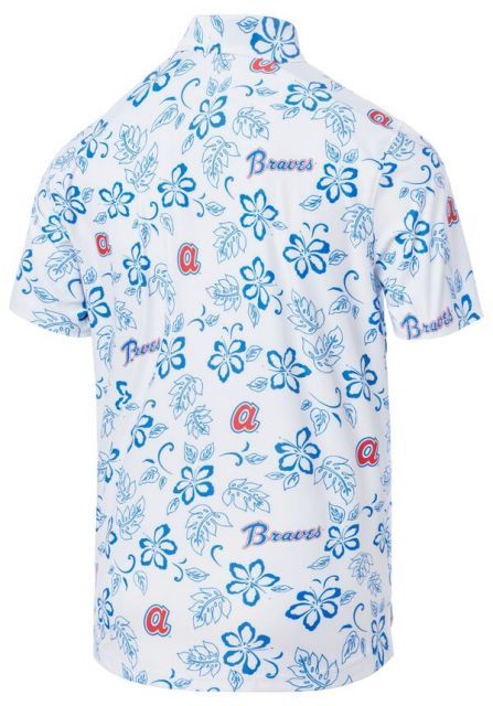 レインスプーナー レディース ポロシャツ トップス Reyn Spooner Adult Atlanta Braves White Pua Polo