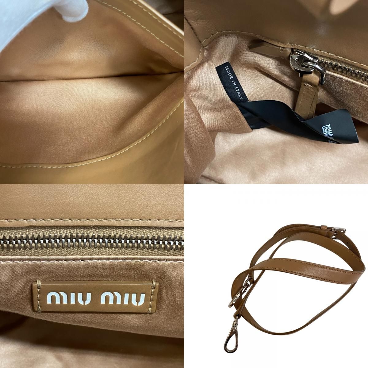 ai 発送不定期 値下げはフォローした方　miumiu 5％OFF フォロワークーポン！！】MIUMIU ミュウミュウ 2WAY