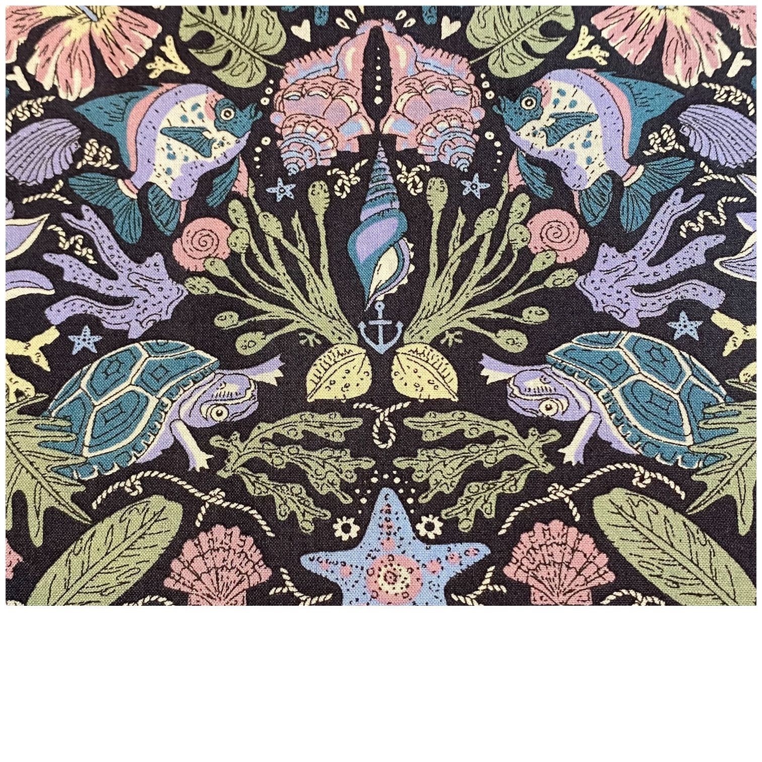 輸入リバティエンドレス・ソングハンドメイドハンカチ辰年リバティ！