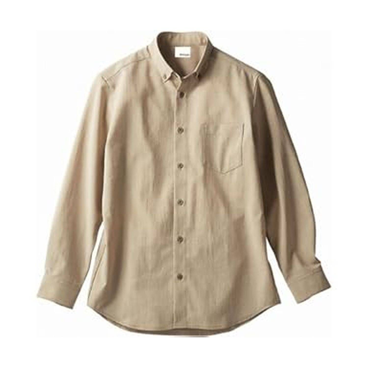 シャツ(兼用・長袖) LL OV2501-3(ベージュ)