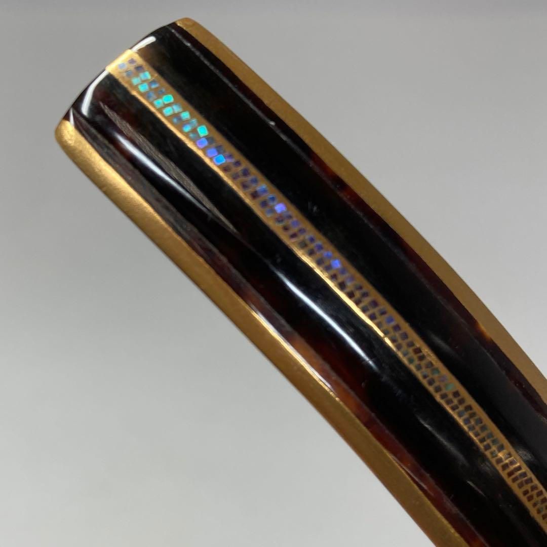 在銘 螺鈿 蒔絵 髪飾り 6g 東さ5-0930