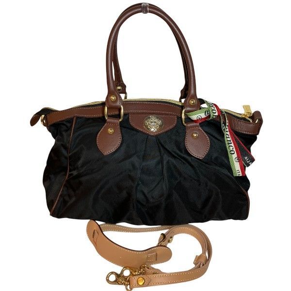 オロビアンコ　2way ショルダーバッグ ハンドバッグ ゴールド　金金具 オロビアンコ 2WAY ブラック バッグ ハンドバッグ ショルダーバッグ