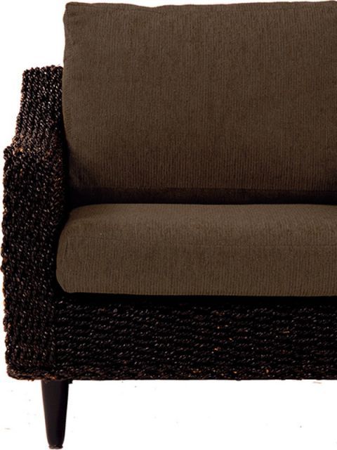 クッションカバー カバー2人掛用（ブラウン）