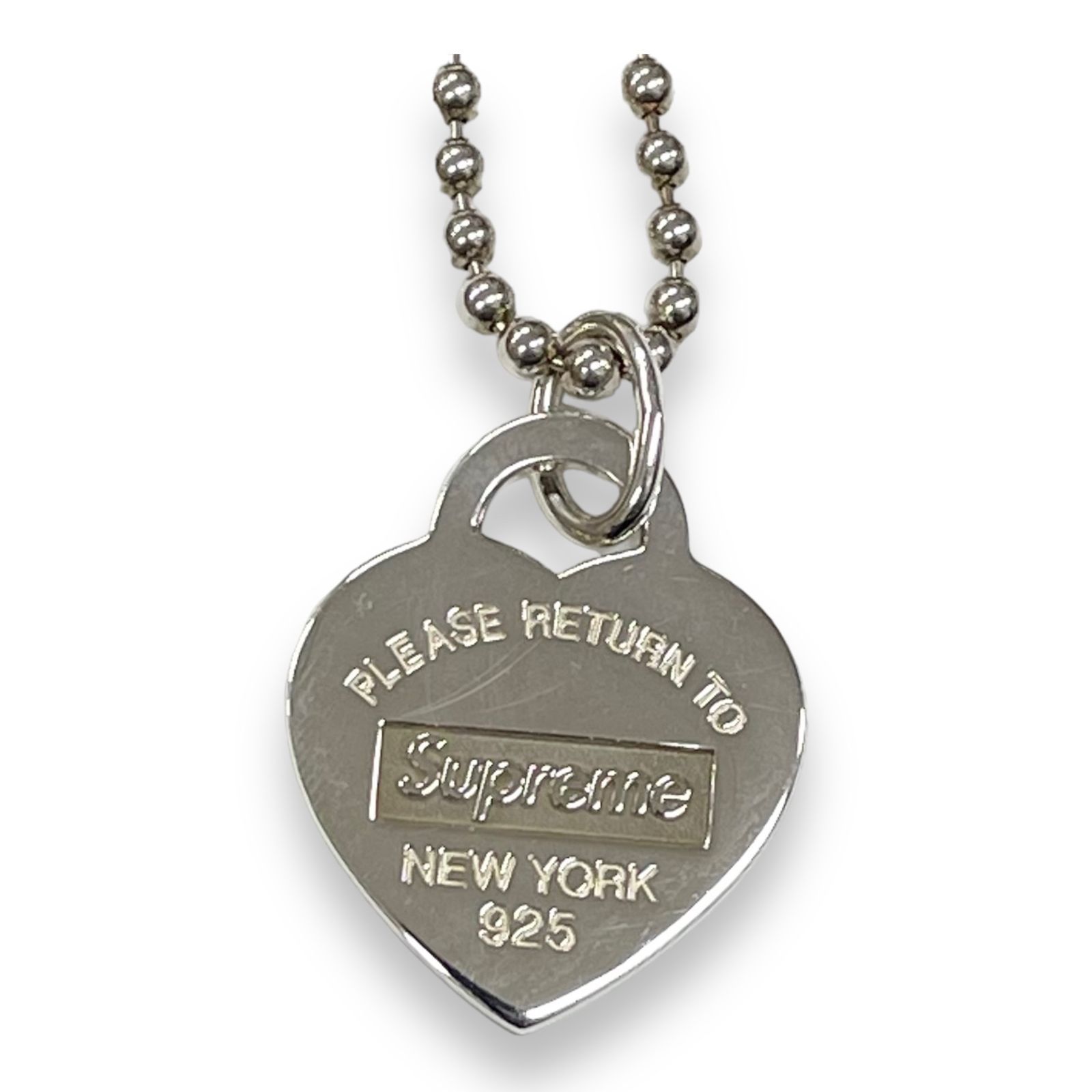 Supreme Tiffany & Co. Heart Tag Pendant