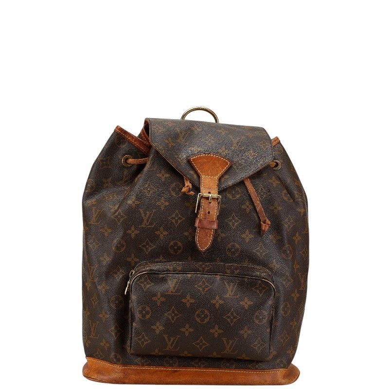 ルイ ヴィトン モノグラム モンスリGM リュック バックパック M51135 ブラウン PVC レザー レディース LOUIS  VUITTON【1-0178033】 - メルカリ