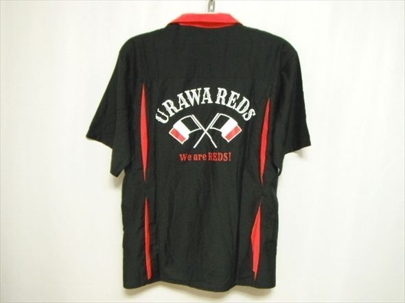 浦和レッズボーリングシャツ 美中古☆浦和レッズ 半袖 ボーリングシャツ(URAWA) XLサイズ