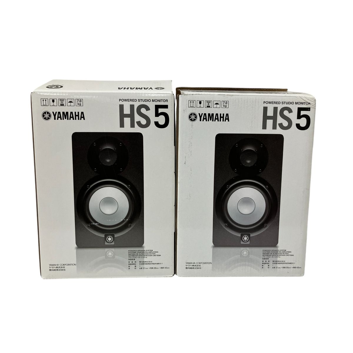 YAMAHA HS5 パワードスピーカーシステム ペア 元箱付き 音響機材 YAMAHA HS5 パワードスピーカーシステム ペア 元箱付き 音響機材
