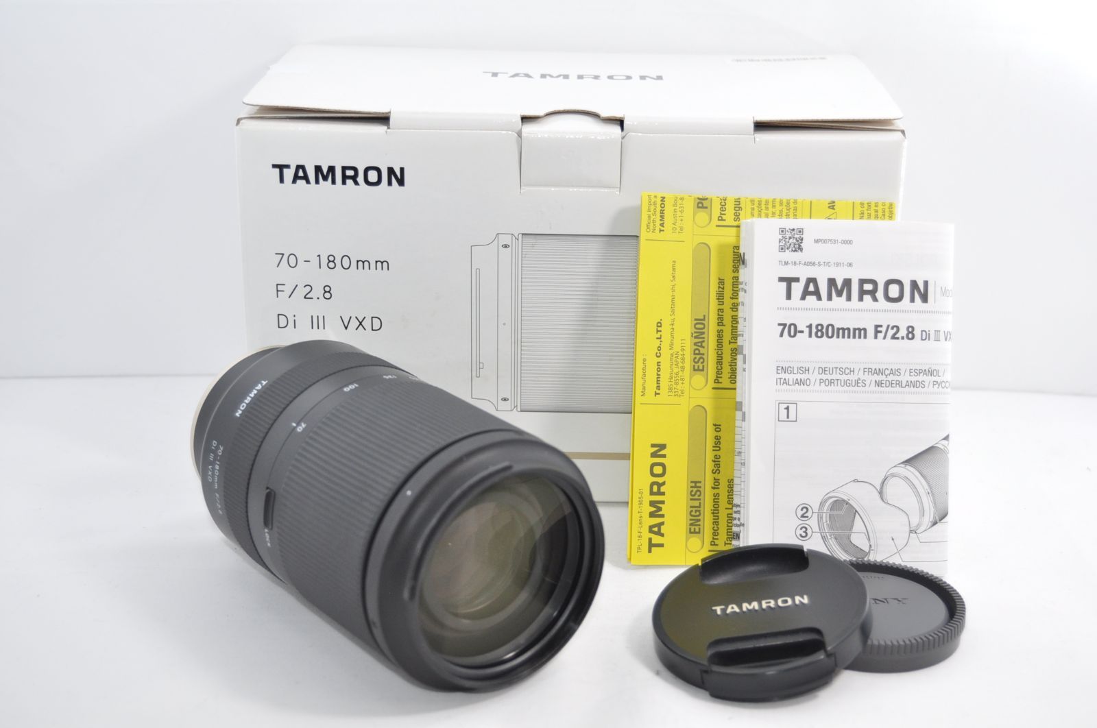 TAMRON タムロン 70-180mm F|2.8 Di III VXD ソニーFEマウント用レンズ Model A056