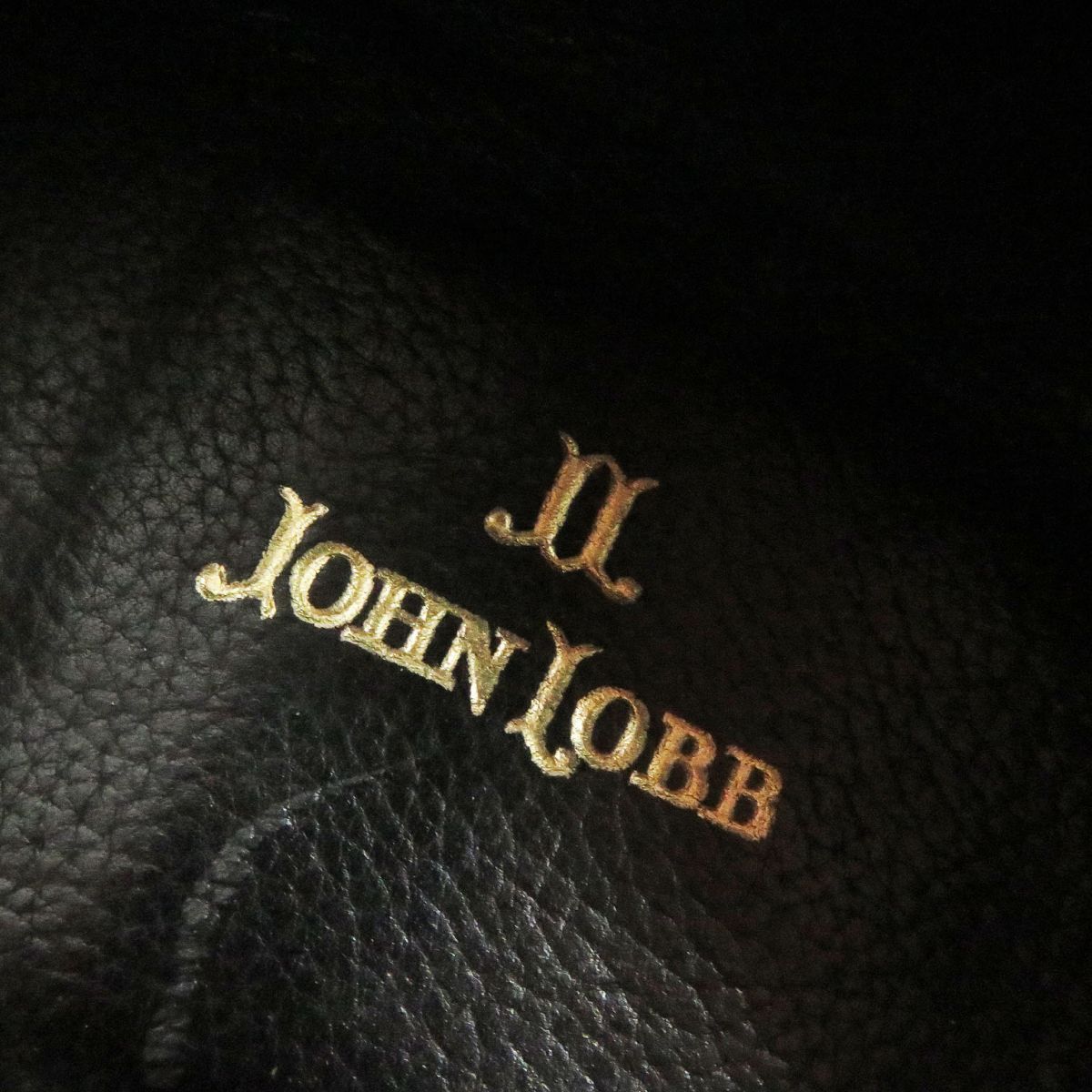 美品□JOHN LOBB/ジョンロブ CHESTER 6000ラスト Uチップ スウェードレザー ローファー/フラットシューズ ブラック 7E  保存袋付き メンズ