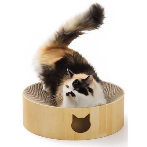 猫壱 necoichi バリバリボウル ライトブラウン