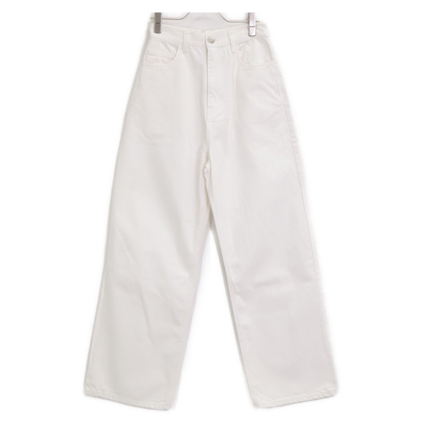 Her lip to ハーリップトゥ ホワイト Milano Wide-Straight Jeans ミラノワイドストレートジーンズ 25