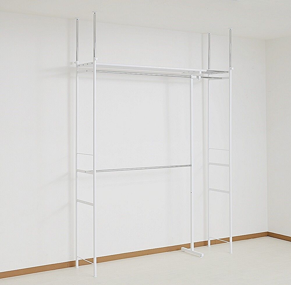 つっぱり ハンガー ラック 壁面収納 ウォークイン クローゼット