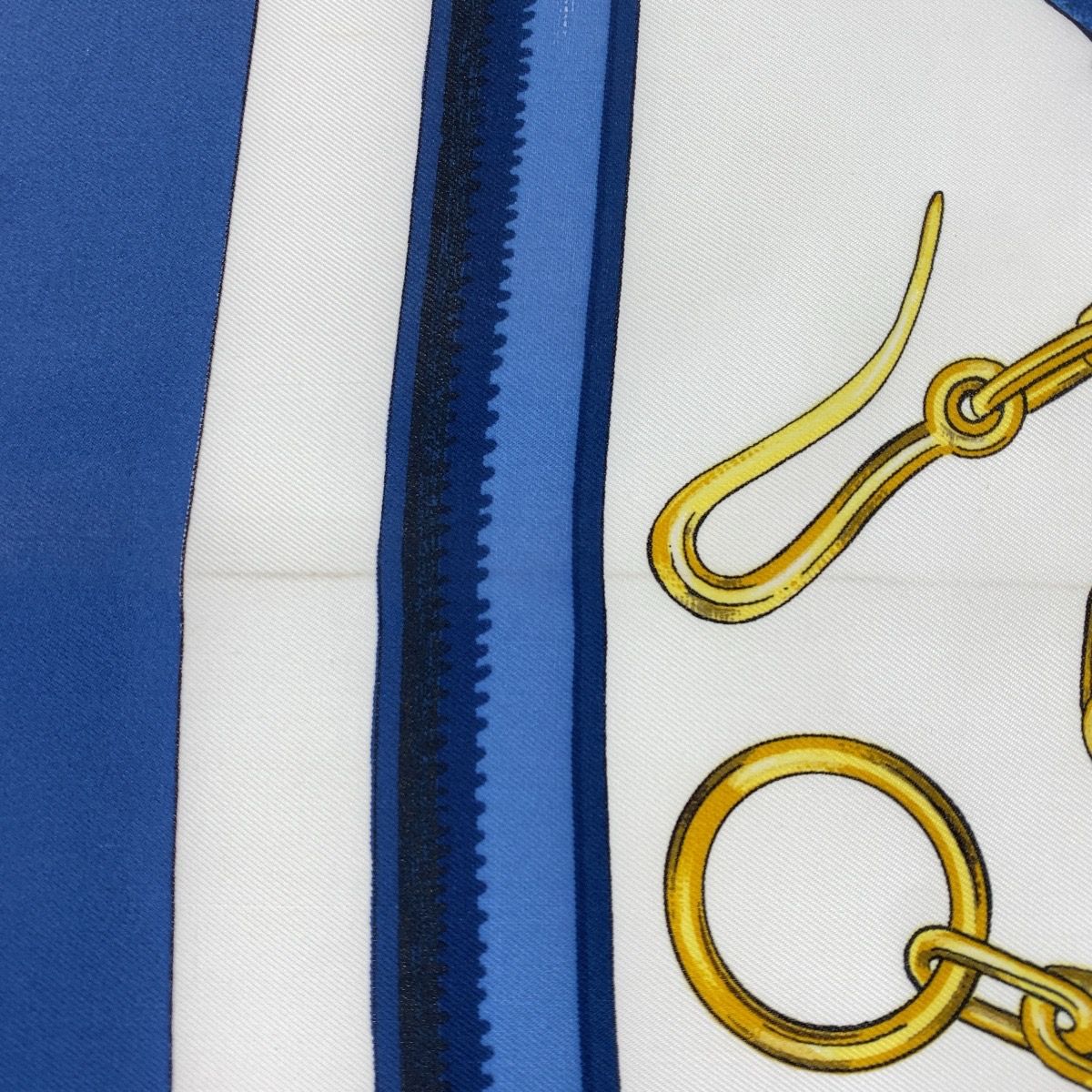 楽天市場】エルメス HERMES スカーフ カレ 90 シルク ブルー