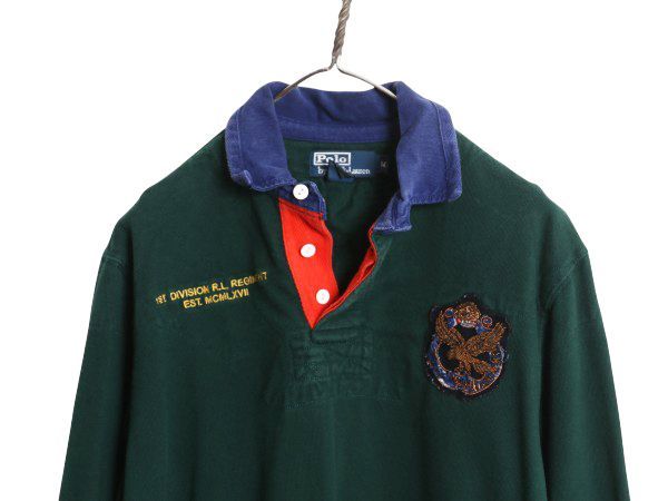 お得なクーポン配布中!】 90s ポロ ラルフローレン 長袖 ラガーシャツ
