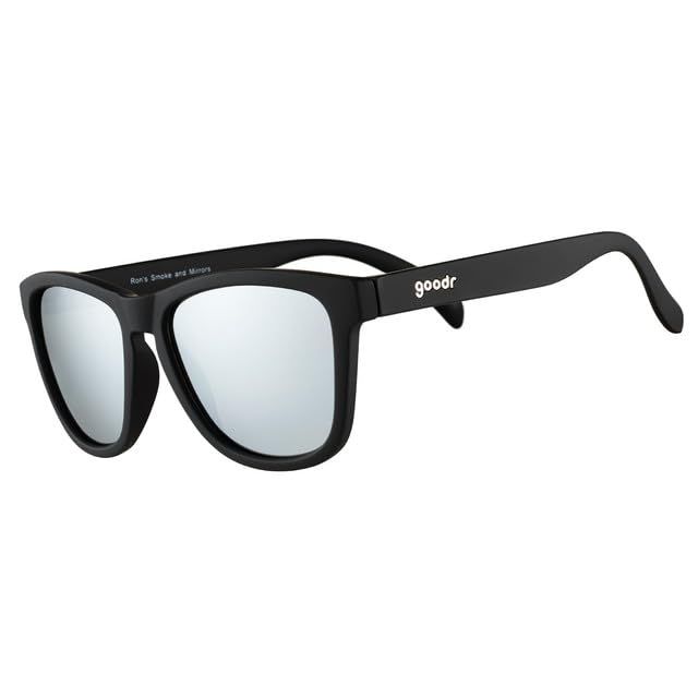 goodr Ron s Smoke and Mirrors 偏光サングラス ブラック ワンサイズ ブラック|||ホワイト One Size