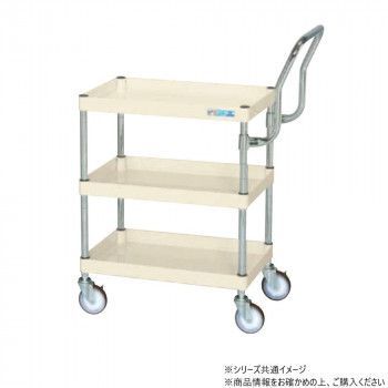 サカエ CSパールワゴン中量 ハイタイプ取手 アイボリー CSP-6073HTI