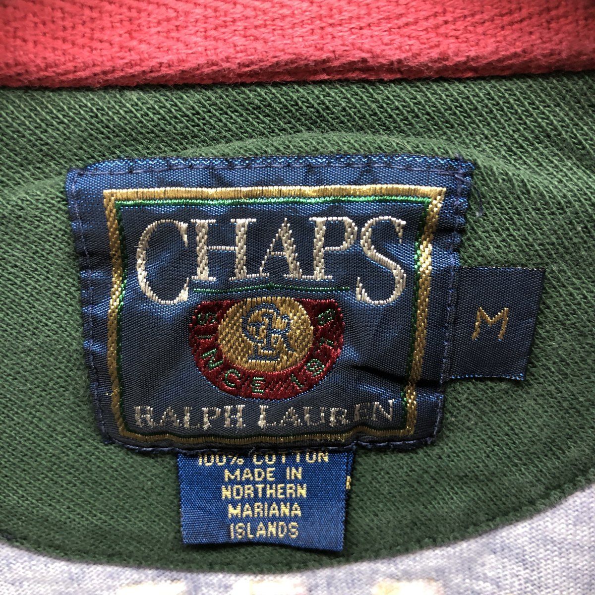 古着 80年代 ラルフローレン Ralph Lauren CHAPS チャップス 総柄 半袖