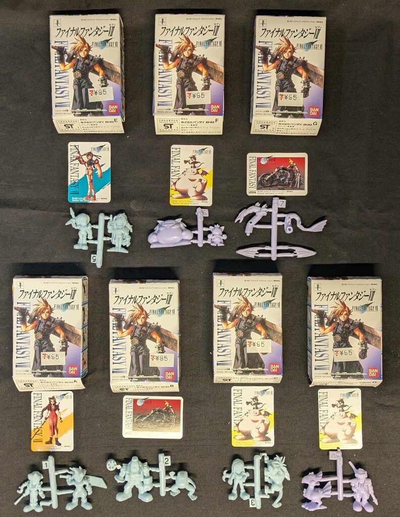 バンダイ 塩ビ人形入食玩 全7種セット