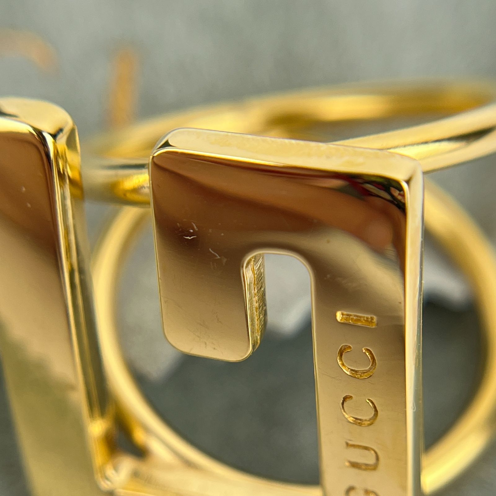 中古】GUCCI グッチ スカーフリング ゴールド ヴィンテージ
