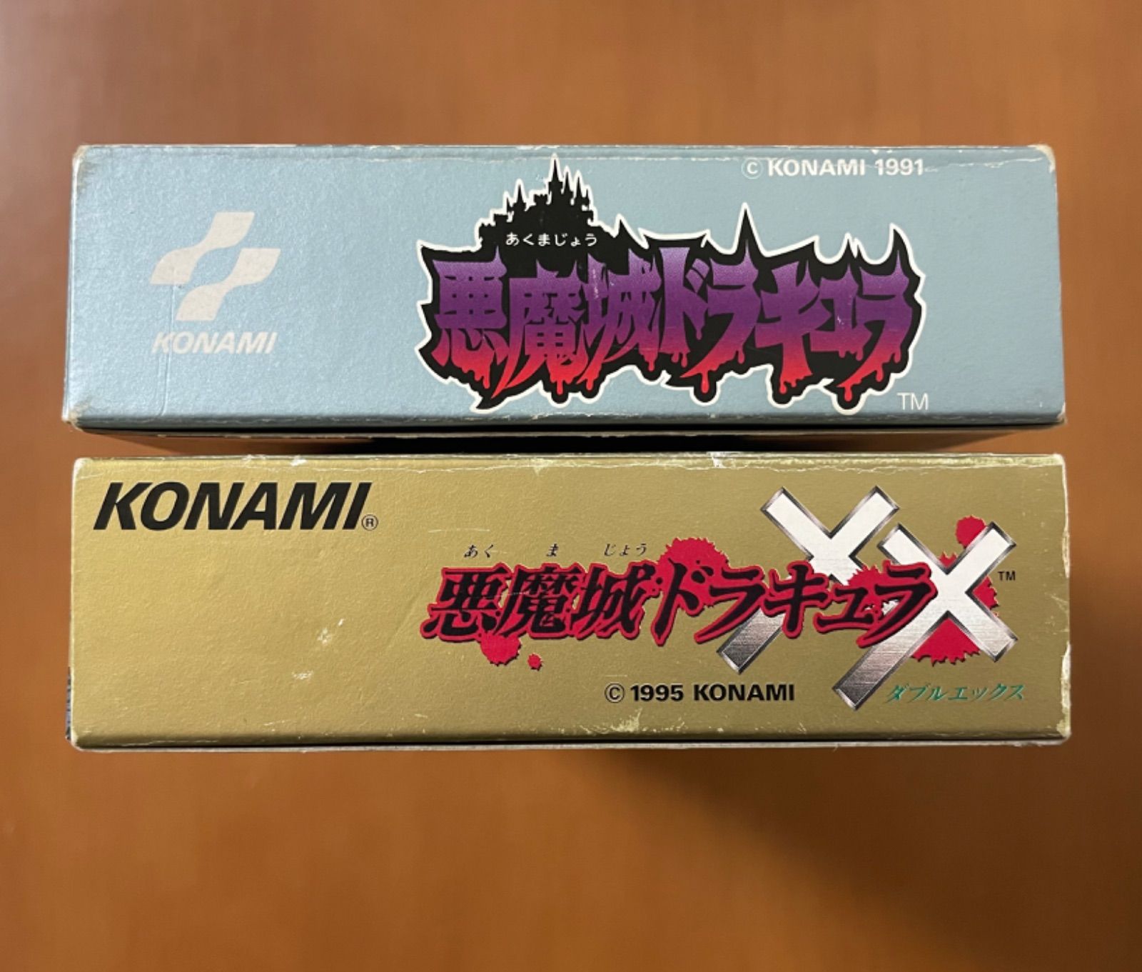 KONAMI 悪魔ドラキュラ・悪魔城ドラキュラXX  箱説ハガキ付き