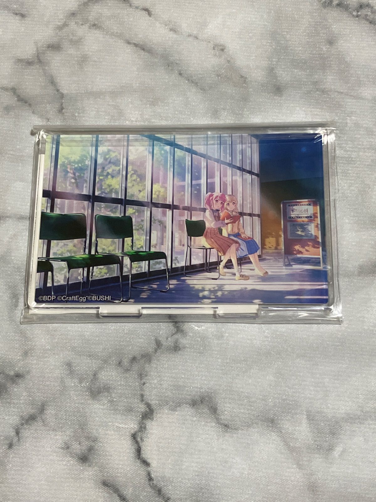 BanG Dream 丸山彩 白鷺千聖 ミニプレート アクリルスタンド