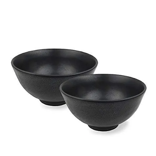 Black 日本製Bom Dia 美濃焼茶碗２点セット飯碗和食器口径11.4cm×高さ