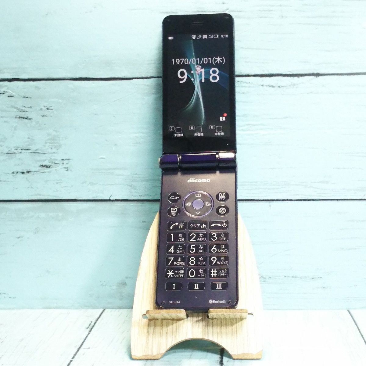 【送料無料】docomo AQUOS SH-01J ブルーブラック ネイビー ケータイ SHARP 本体 白ロム [訳あり] SIMロック解除済み SIMフリー 817045