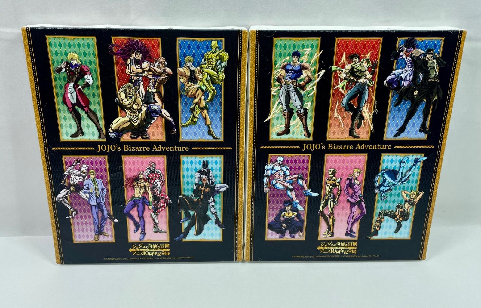 得価，送料無料 A1833・ジョジョの奇妙な冒険 キャンバスボード アニメ10周年記念展 名古屋限定 全員集合 2枚セット その他