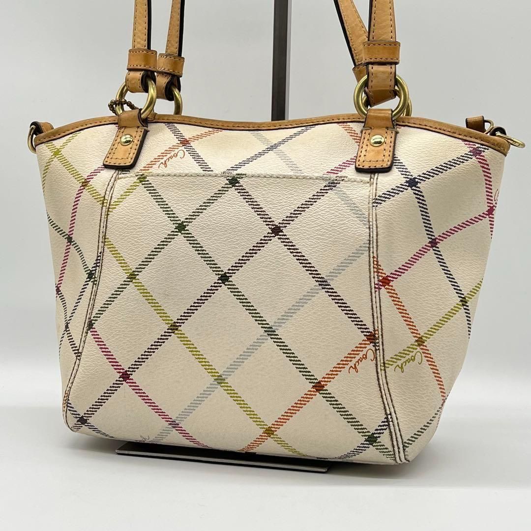 ⭐️未使用⭐️COACH 2wayショルダーバッグ プラッド チェック 美品】COACH コーチ 2way ハンドバッグ ショルダーバッグ