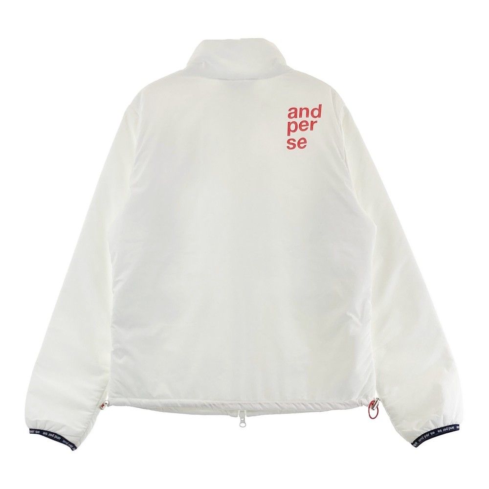 and per se 中綿ホワイトジャケット and per se アンパスィ ゴルフウェア メンズ 中綿ジャケット ブルゾン
