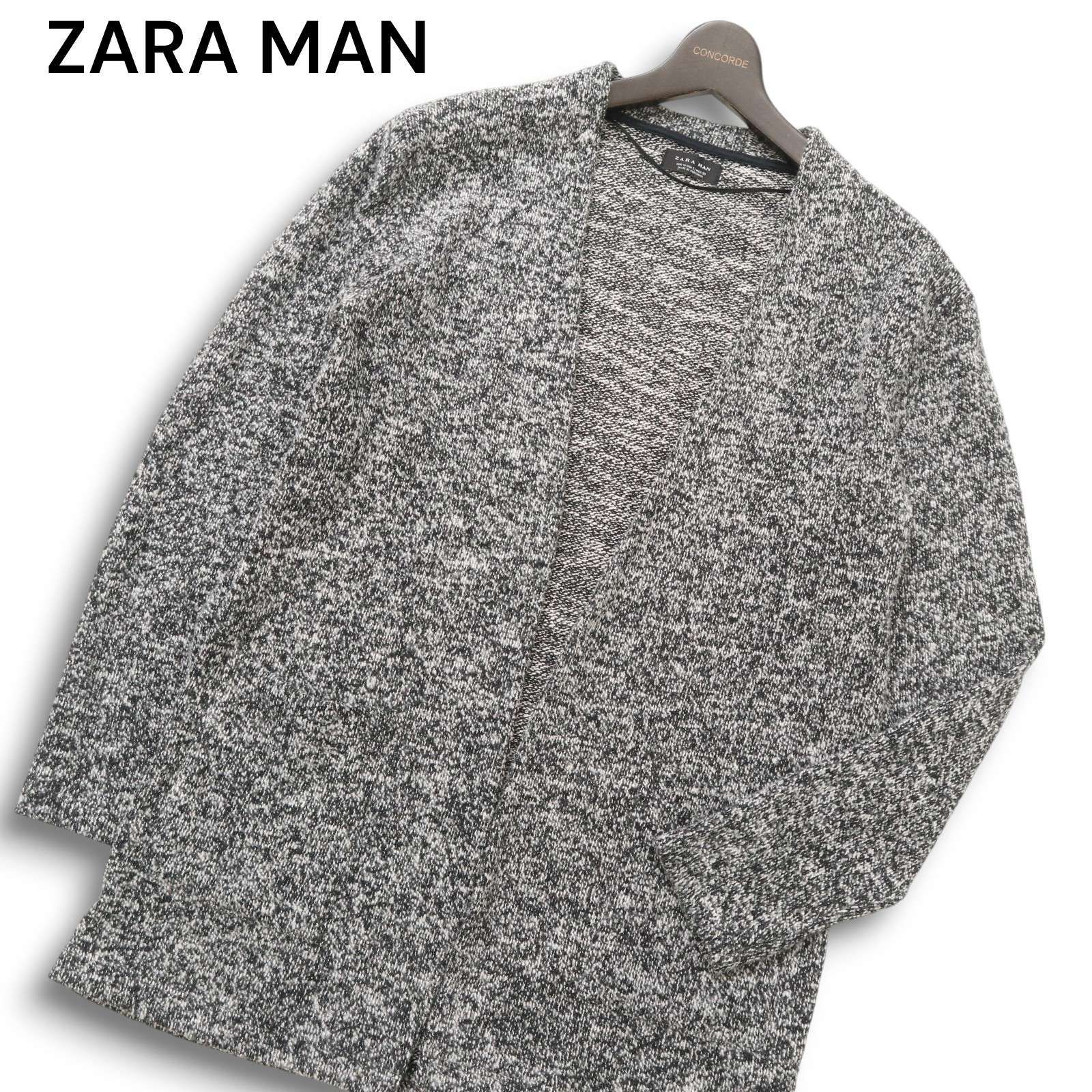 ZARA MAN ザラ マン スラブ☆ ニット カーディガン 羽織り ガウン Sz.S 