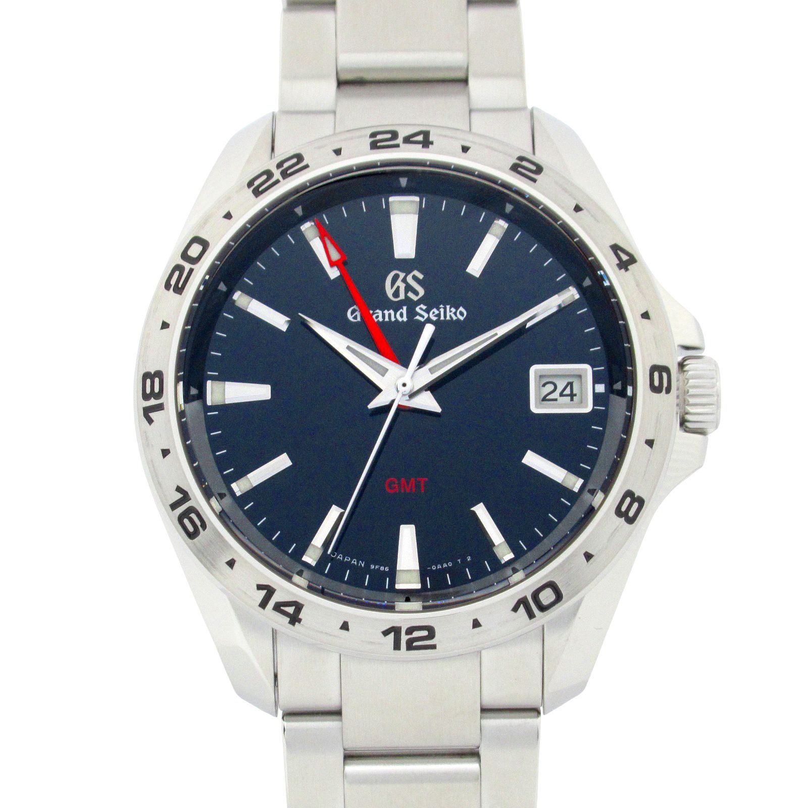 グランドセイコー Grand Seiko 腕時計 スポーツコレクション GMT 9F86-0AB0 ブルー ステンレススチール スポーツコレクション GMT メンズ Used A