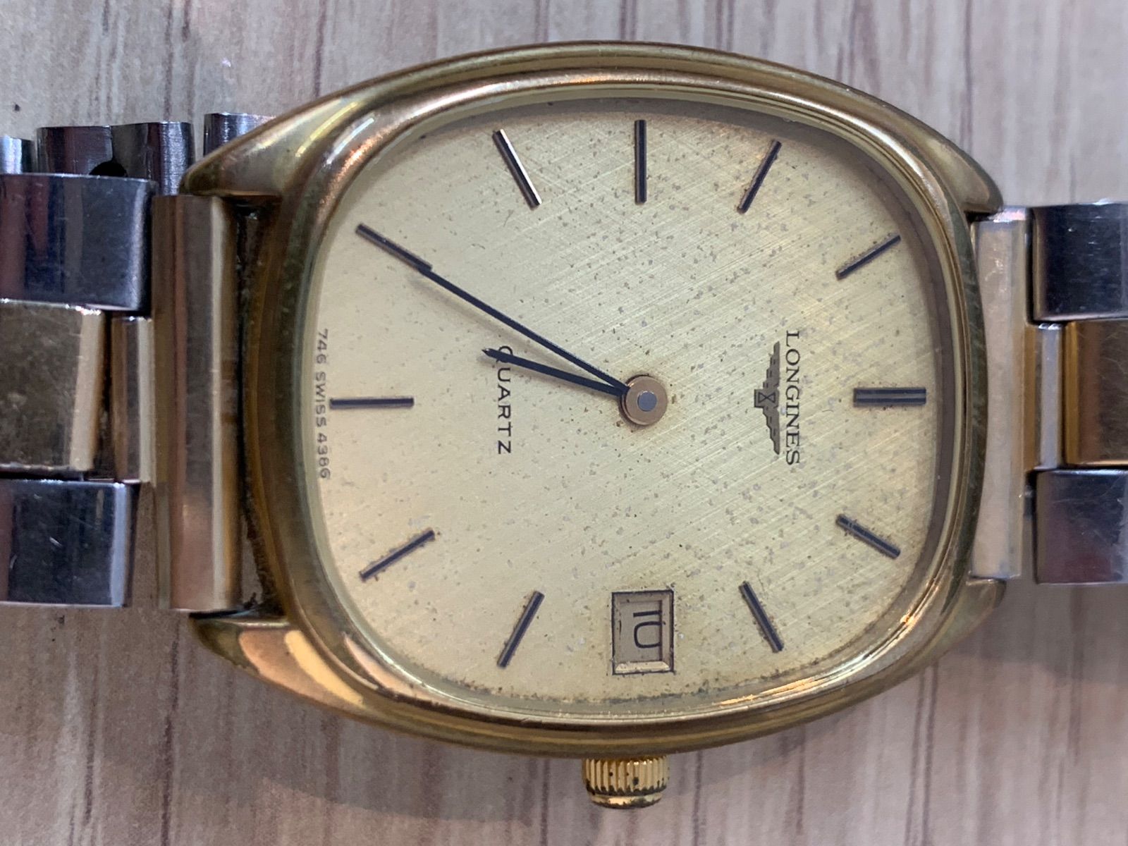 タ*カ様 B　LONGINES ロンジン　時計　クォーツ　デイト　動作未確認 楽天市場】【ウォッチ】LONGINES ロンジン コンクエスト デイト