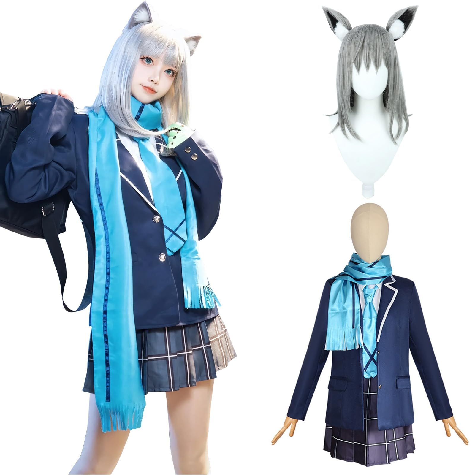 神併 ブルーアーカイブ コスプレ ウィッグ付き 小鳥遊ホシノ 砂狼シロコ 天童アリス プラナ 下江コハル 杏山カズサ コスプレ衣装 大人用 仮装 ゲーム衣装 ハロウィン クリスマス イベント Blue Archive Cosplay