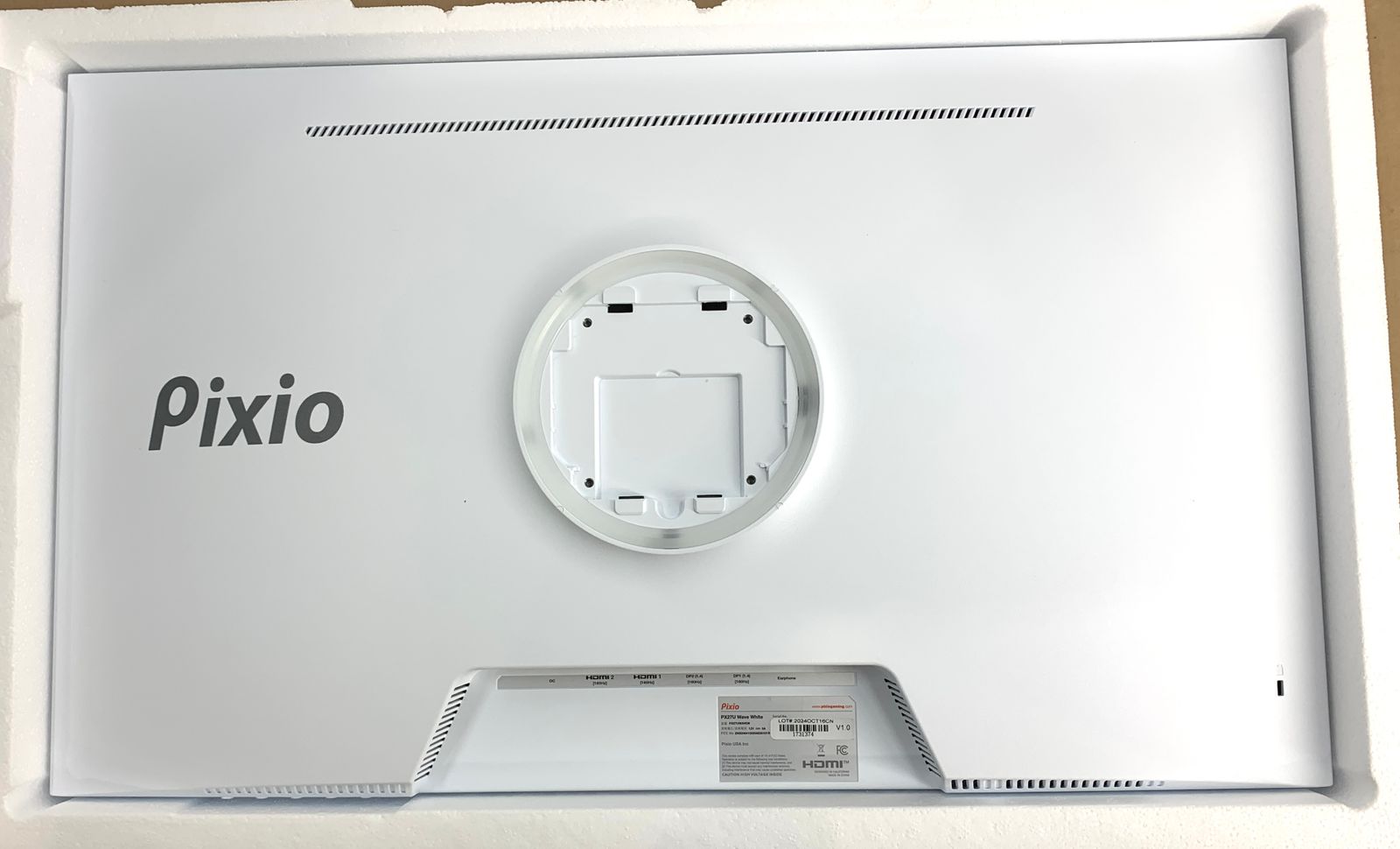 ジャンク品】 Pixio PX27U Wave White ゲーミングモニター 27