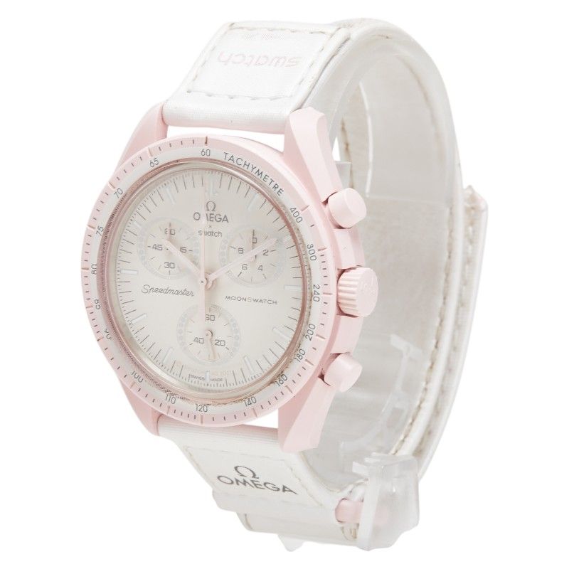オメガ×スウォッチ　ピンク　MISSION TO VENUS SO33P100 Swatch x Omega Bioceramic Moonswatch Mission to Venus