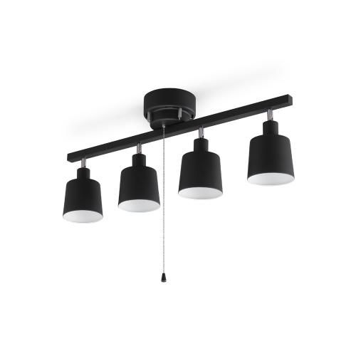 アイリスオーヤマ 4灯シーリングライト ストレートタイプ CE4LA-20S-B ブラック 納期約１週間