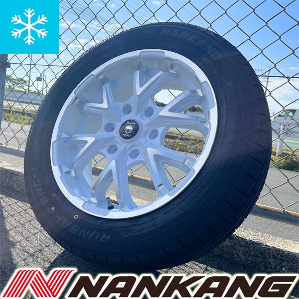 車検対応 200系 ハイエース レジアスエース NANKANG SNC-1 215/60R17C 新品 17インチ 6穴 スタッドレス 冬 タイヤホイールセット  4本 ホワイト クリア 深リム カスタム ドレスアップ 即納 - メルカリ