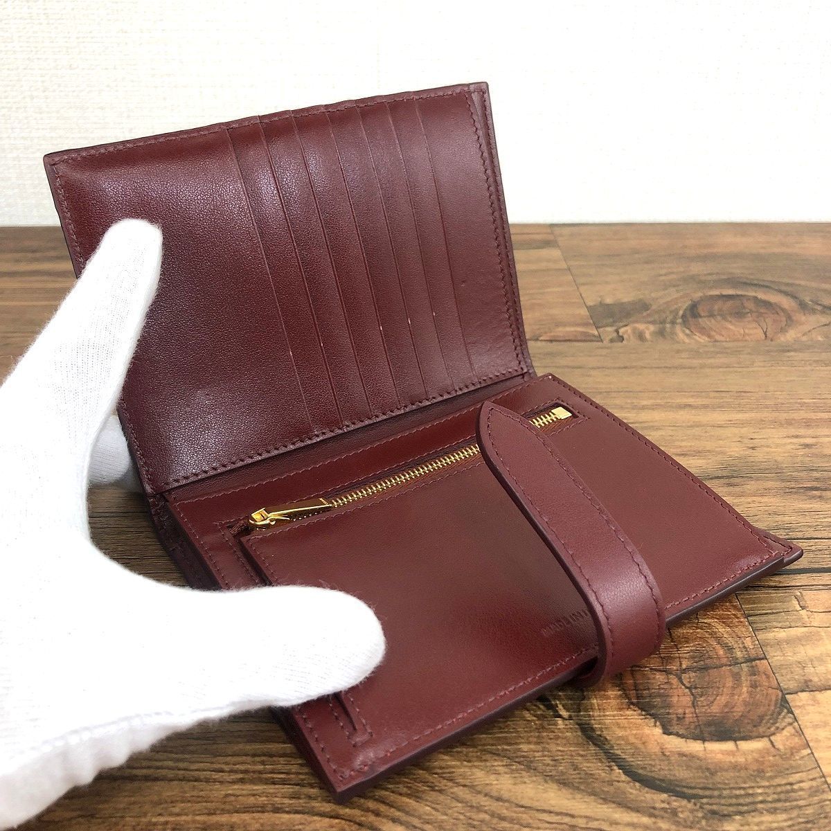 極美品 CELINE ミディアムストラップウォレット 444 - 折り財布