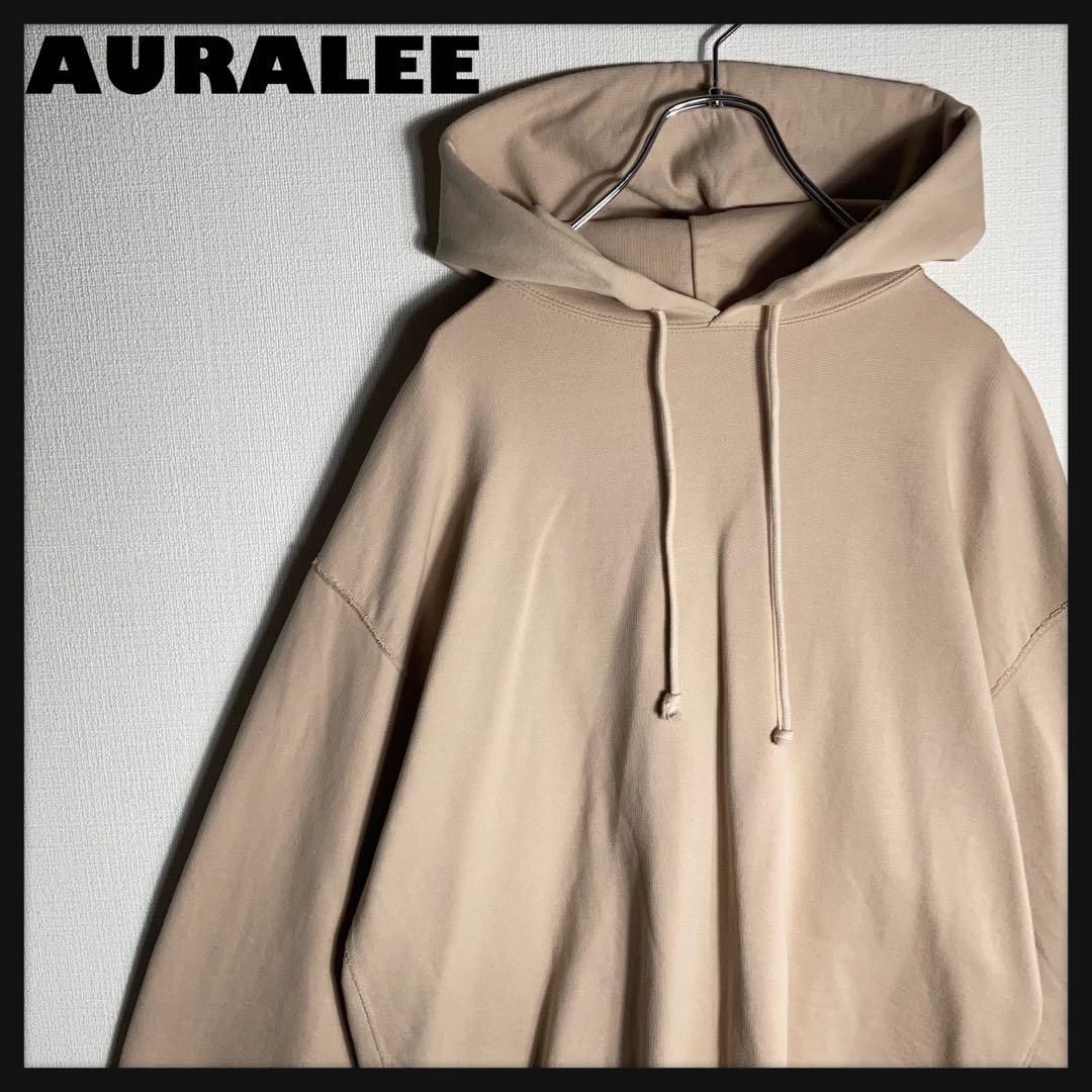 AURALEE プルオーバーパーカー A9AP01BS ベージュ サイズ4