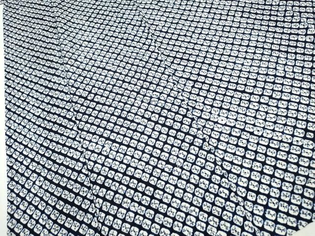 平和屋着物∴夏物 浴衣 有松鳴海絞り 蜘蛛絞り 綿 逸品 CAAW1007ng 男 浴衣 